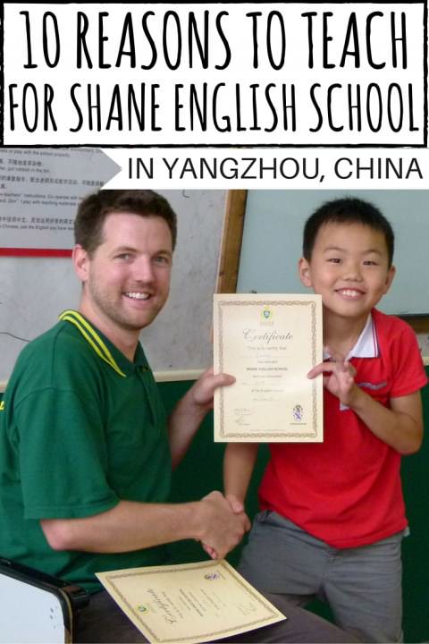 10 reasons to Teach for Shane English School