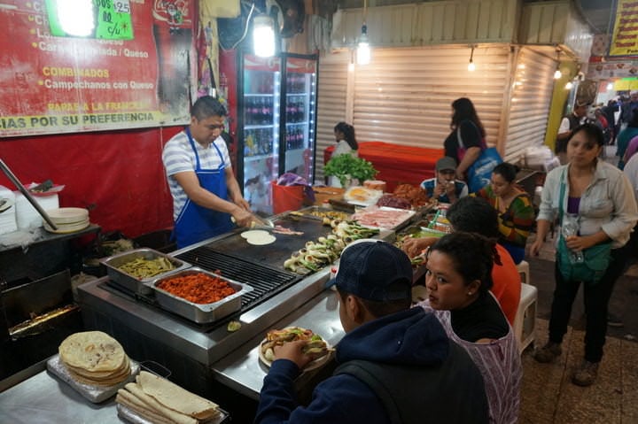 A Busy Food Stall