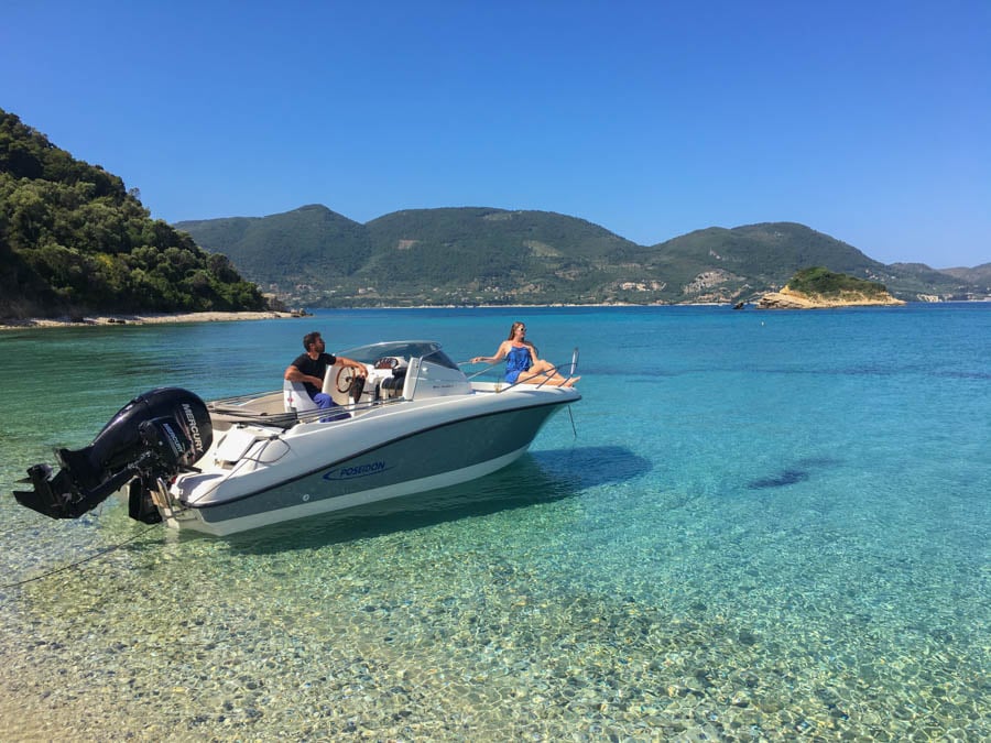 speedboat zakynthos greece 