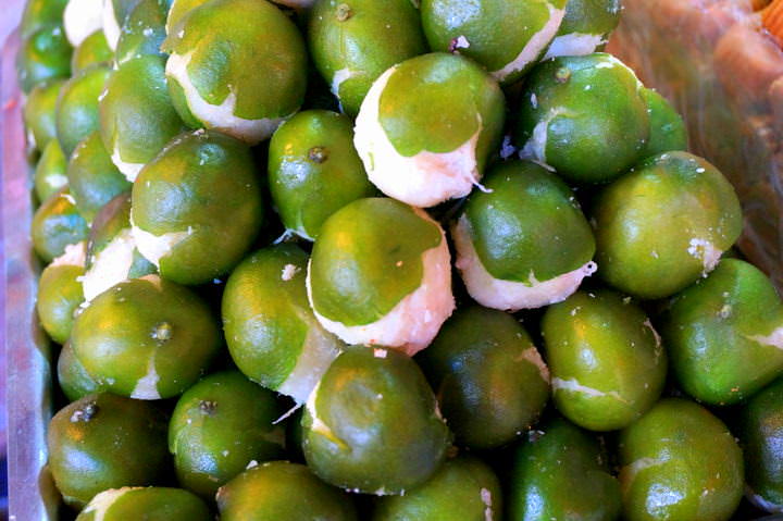 Delicious Candy Coated Coconut Stuffed Limes