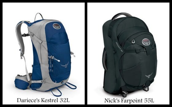 Nick's & Dariece's New Backpacks