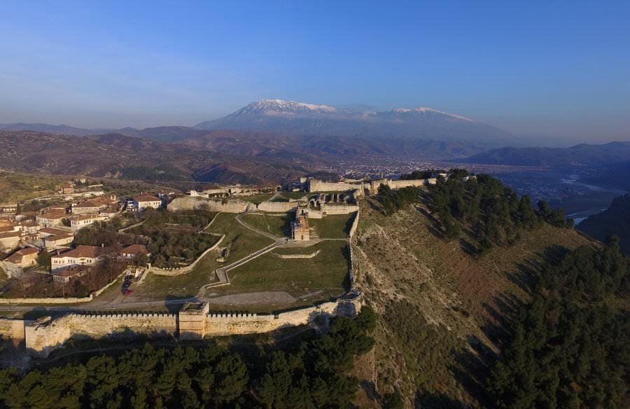 castle in berat albania