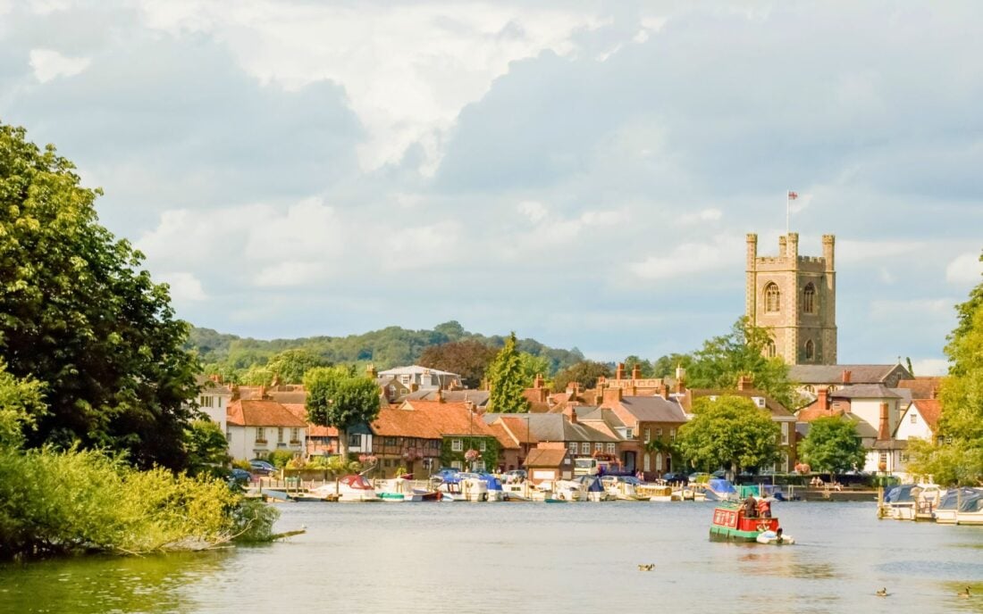 A picturesque town, Henley-on-Thames in the UK