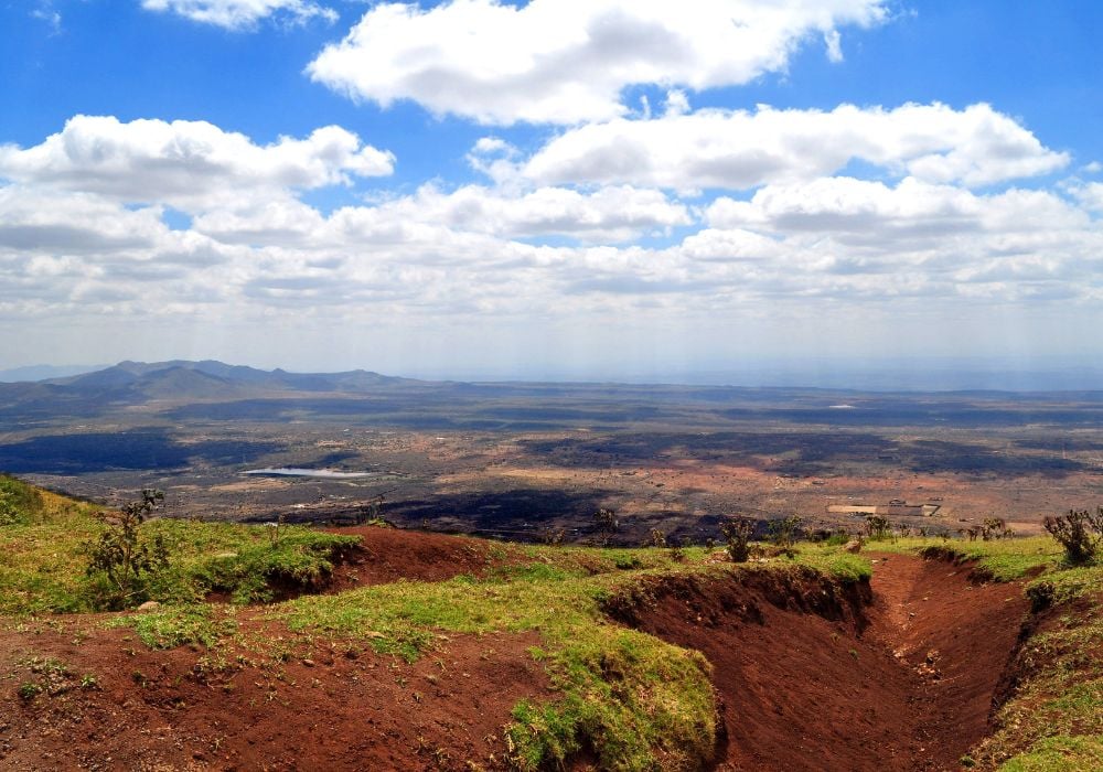 The Ngong Hills are visible in stunning detail