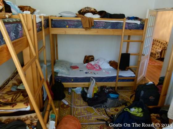 hostel dorm room 