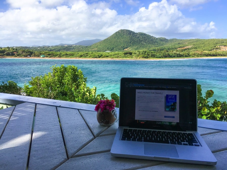 living in grenada as a digital nomad computer
