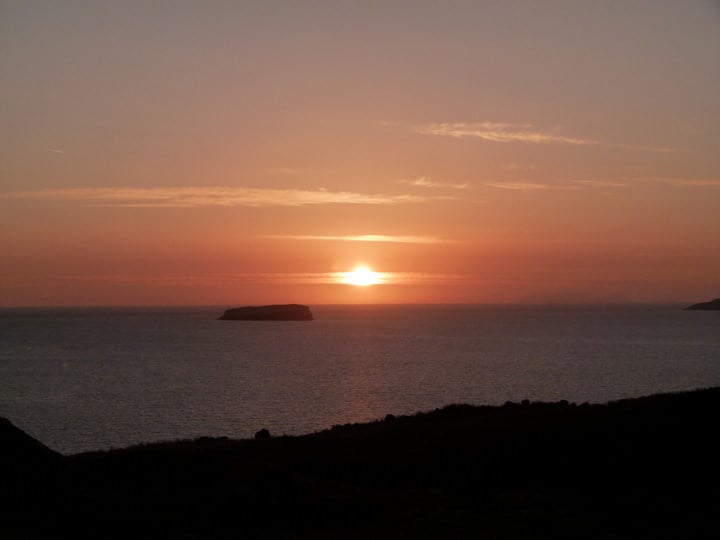 sunset oia greece