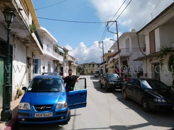 renting a car in greece