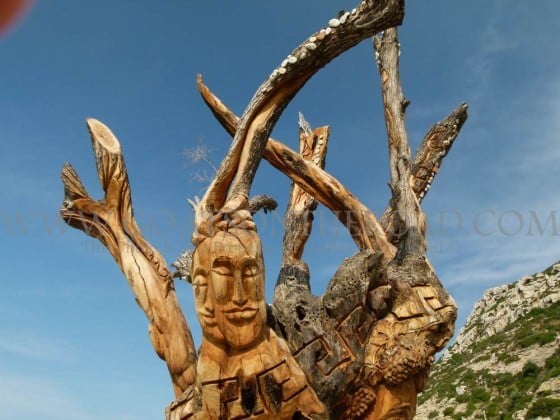 Amazing tree art! Matala, Crete, Greece.