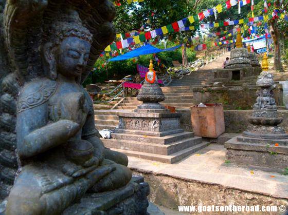 budget backpacking, travel kathmandu nepal, monkey temple