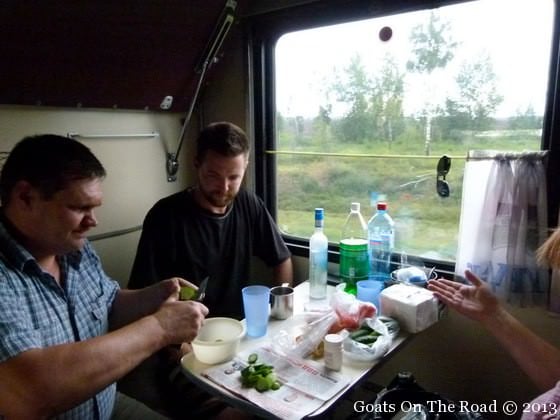 eating on the trans siberian
