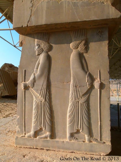 Detailed Carvings Of Persepolis