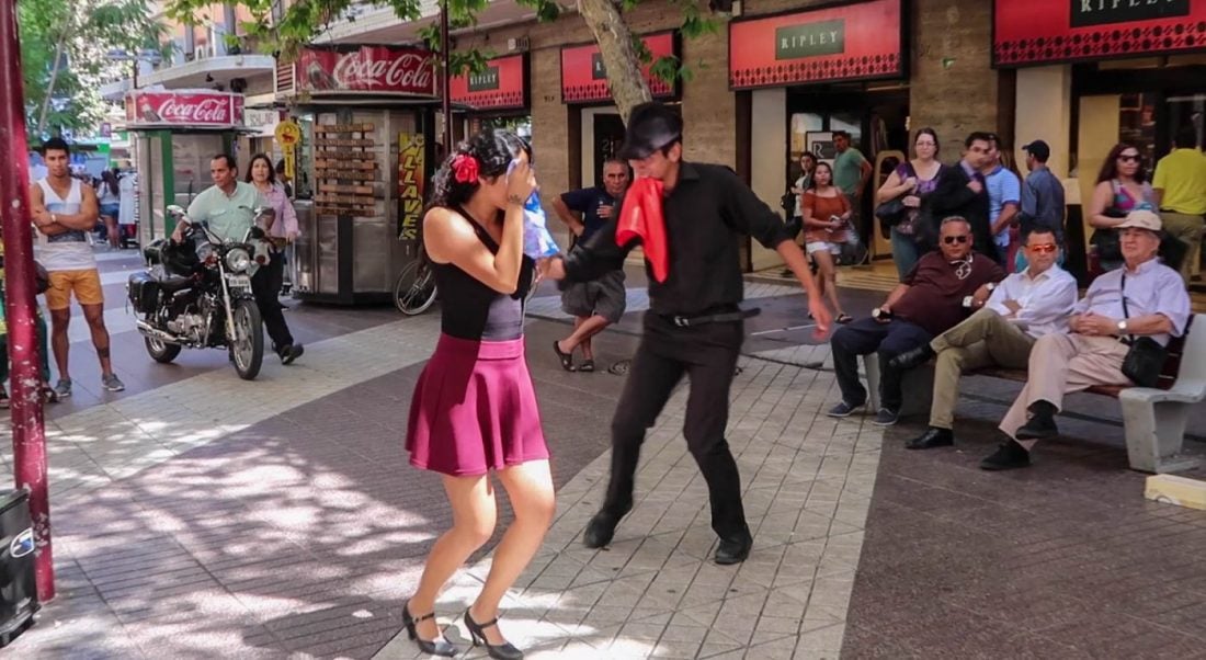 dancing on the streets of santiago chile