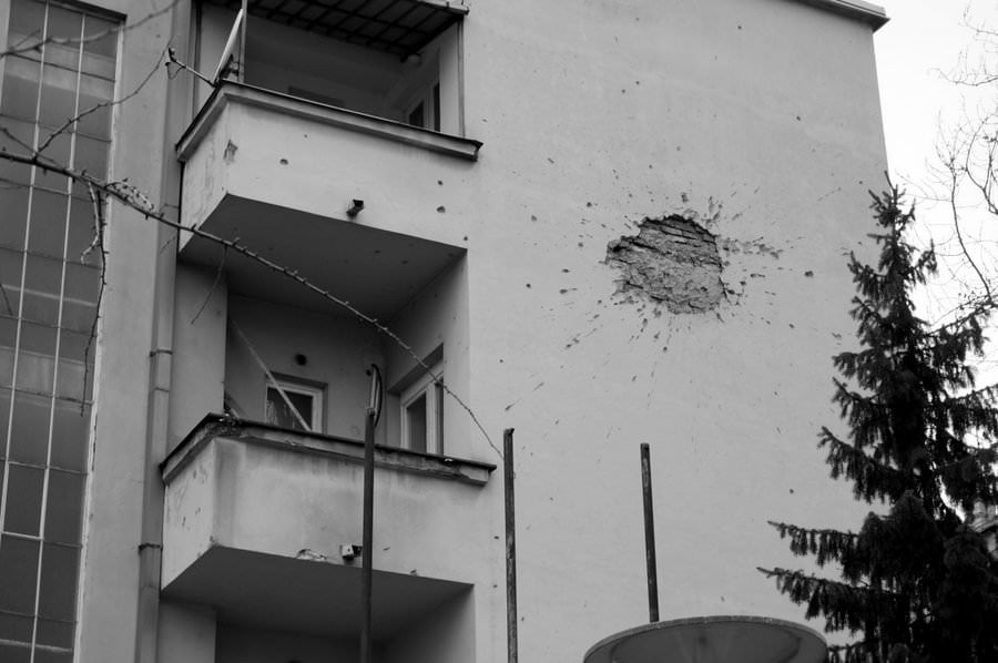 Shell Blast in Sarajevo