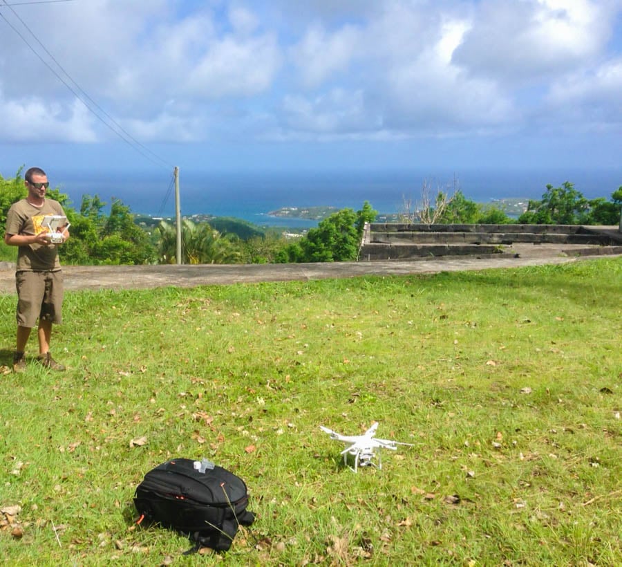travelling with a drone to grenada