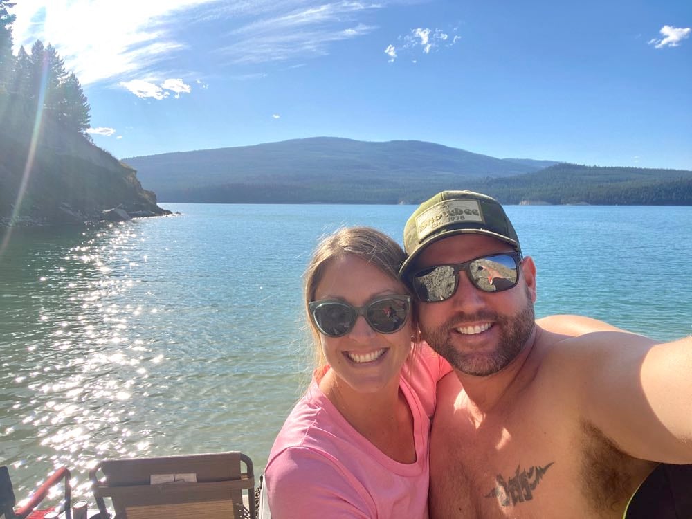 us at the lake in montana