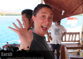 Sarah Diving In Indonesia